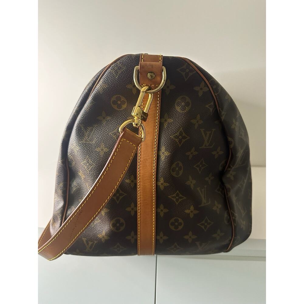 Louis Vuitton Keepall 55 Bandouliere Monogram Travel Bag Duffle Strap Bando - Picture 3 of 16